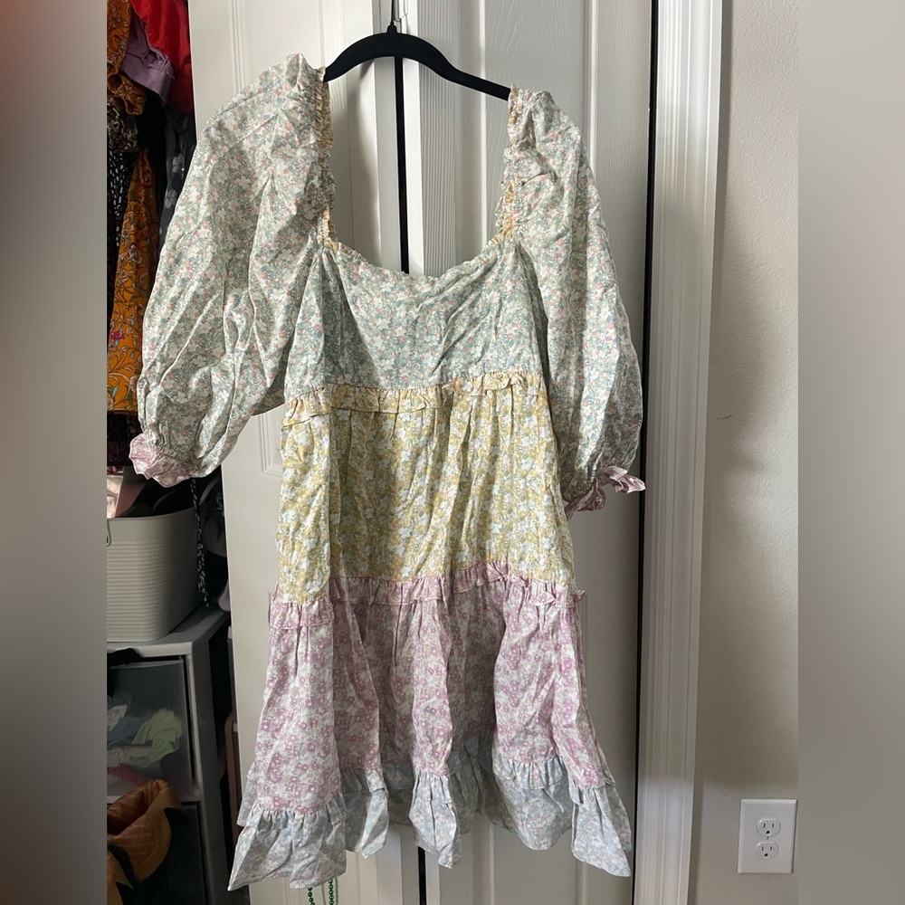 Multi color floral dress